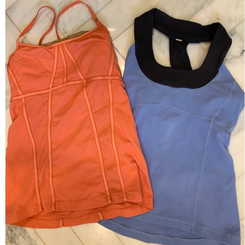 Pair of Lululemon workout tops